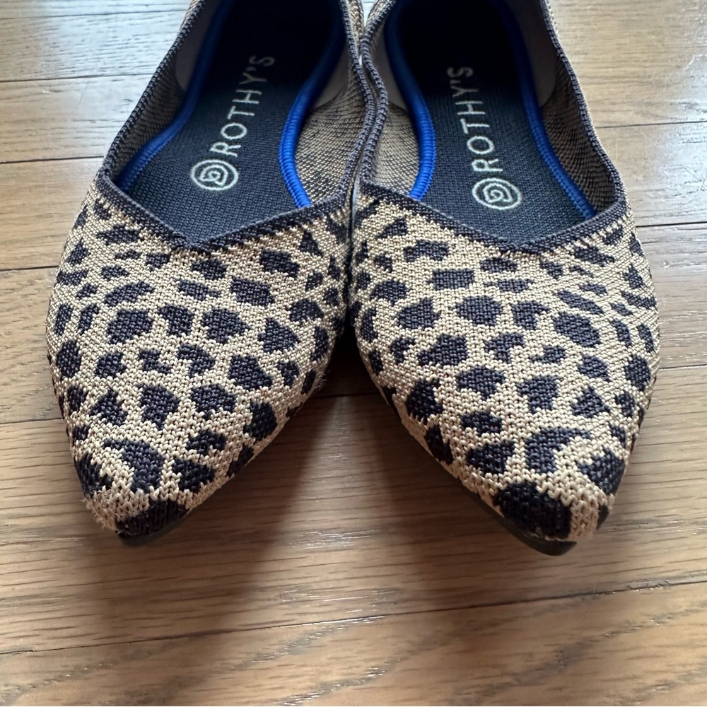 Leopard pointed toe Rothy’s size 7.5 - Picture 5 of 11